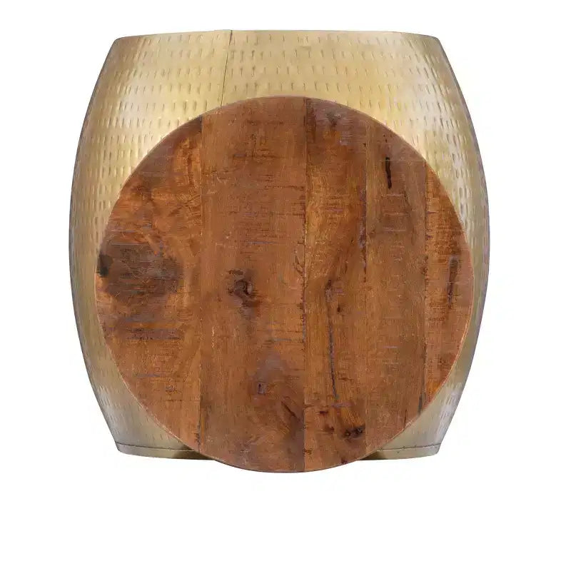 Table d'appoint Beaton Drum avec rangement - Powell Company