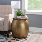 Table d'appoint Beaton Drum avec rangement - Powell Company