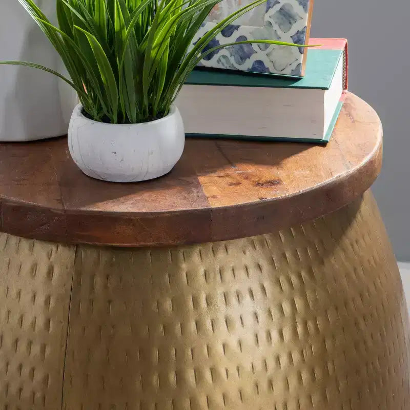 Table d'appoint Beaton Drum avec rangement - Powell Company