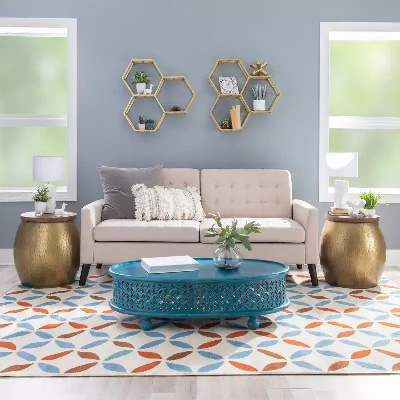 Table d'appoint Beaton Drum avec rangement - Powell Company