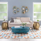 Table d'appoint Beaton Drum avec rangement - Powell Company