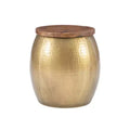 Beaton Drum Side Table with Storage - Powell Company