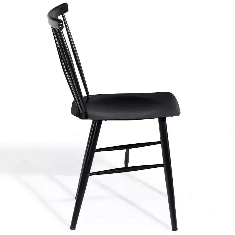 Costway Lot de 2 chaises de salle à manger sans accoudoirs, dossier croisé, pour cuisine, bistro, café
