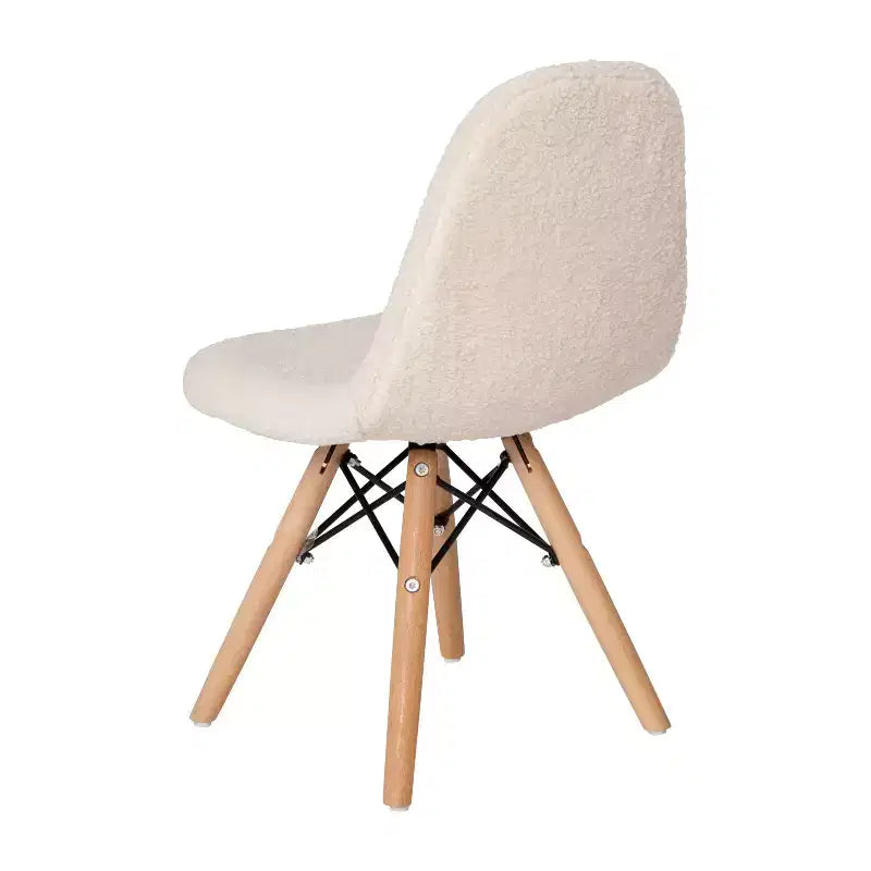 Chaise d'appoint moderne pour enfants Lyon en similicuir et fausse fourrure Merrick Lane, pour chambre, entrée et salon