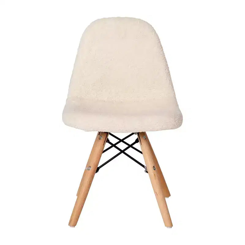 Chaise d'appoint moderne pour enfants Lyon en similicuir et fausse fourrure Merrick Lane, pour chambre, entrée et salon