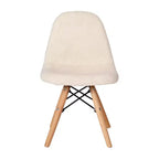 Chaise d'appoint moderne pour enfants Lyon en similicuir et fausse fourrure Merrick Lane, pour chambre, entrée et salon