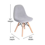 Chaise d'appoint moderne pour enfants Lyon en similicuir et fausse fourrure Merrick Lane, pour chambre, entrée et salon