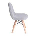 Chaise d'appoint moderne pour enfants Lyon en similicuir et fausse fourrure Merrick Lane, pour chambre, entrée et salon