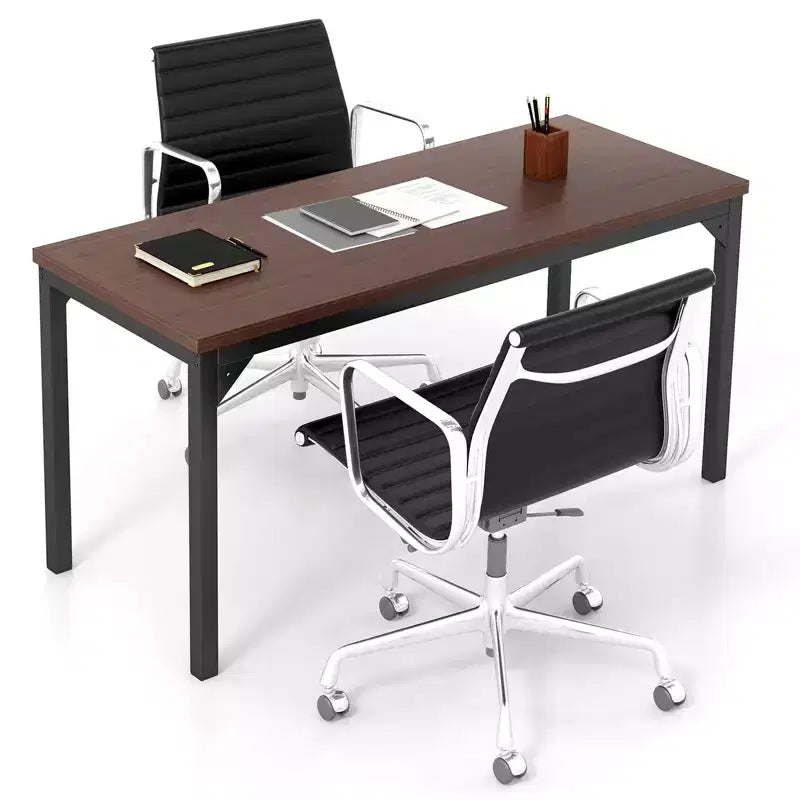 Costway 55 Conference Table Office Computer Study Desk Metal Base Meeting Room