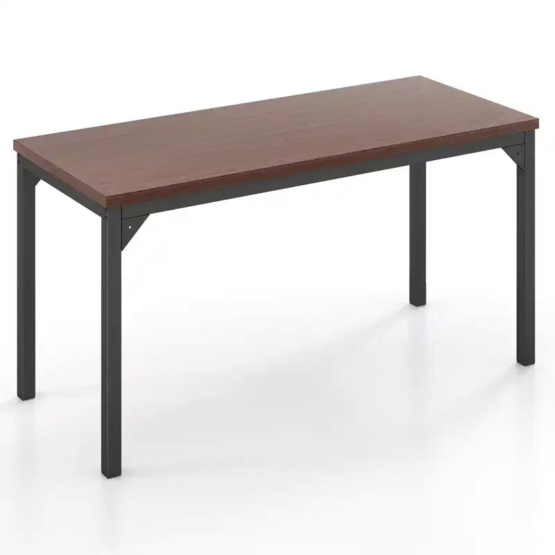Costway Bureau de conférence 55 Table de réunion d'étude pour ordinateur Pieds en métal