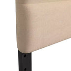 Tête de lit rembourrée Paxton Channel Stitched de Flash Furniture, hauteur réglable de 44,5 à 57,25