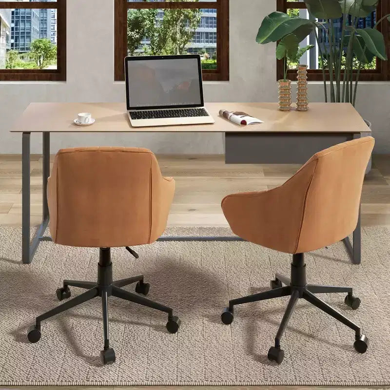 Costway Fauteuil de Bureau en Similicuir, Chaise de Bureau Pivotante, Réglable