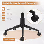 Costway Fauteuil de Bureau en Similicuir, Chaise de Bureau Pivotante, Réglable