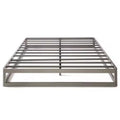 Best Price Mattress 9 Metal Round Corner Platform Bed Frame Gray