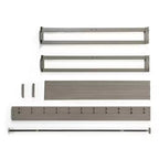 Cadre de lit plateforme Best Price Mattress 9 Metal Round Corner gris