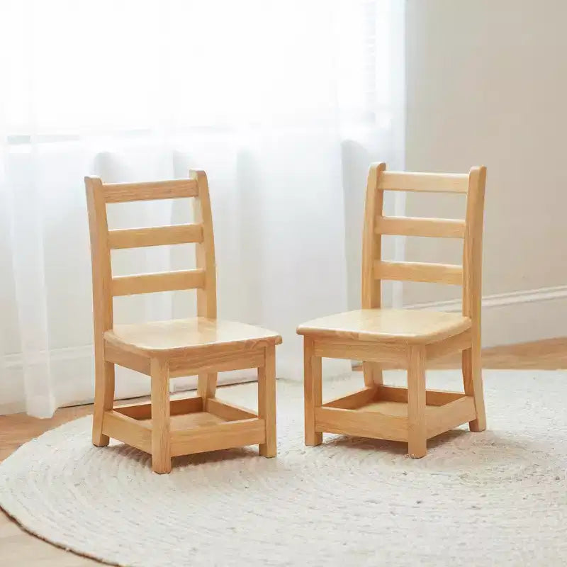 Chaise Ladderback à trois barreaux avec rangement – Paquet de 2 – Assemblée