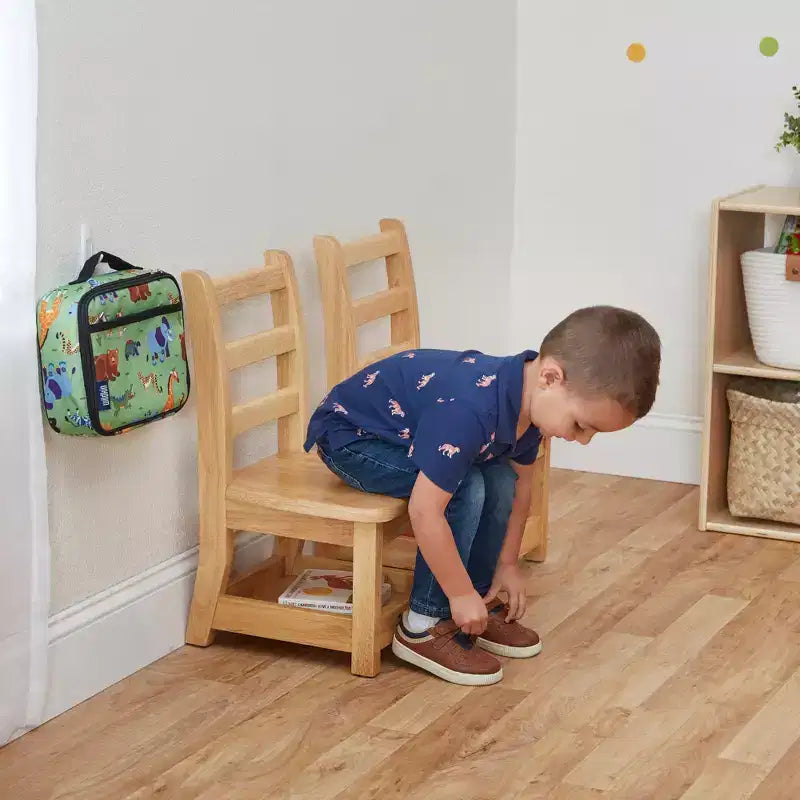 Chaise Ladderback à trois barreaux avec rangement – Paquet de 2 – Assemblée