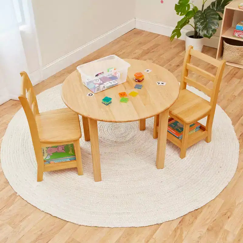 Chaise Ladderback à trois barreaux avec rangement – Paquet de 2 – Assemblée