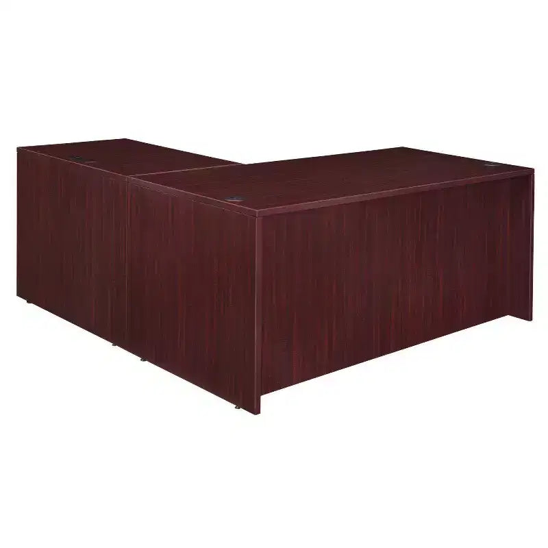Bureau en L 60x65 Legacy avec unité de tiroirs à double piédestal - Regency