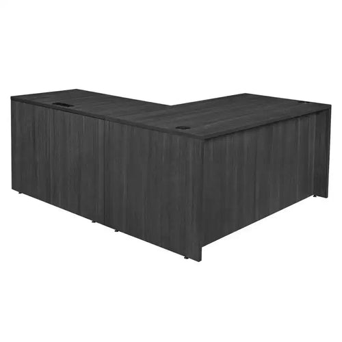 Bureau en L 60x65 Legacy avec unité de tiroirs à double piédestal - Regency