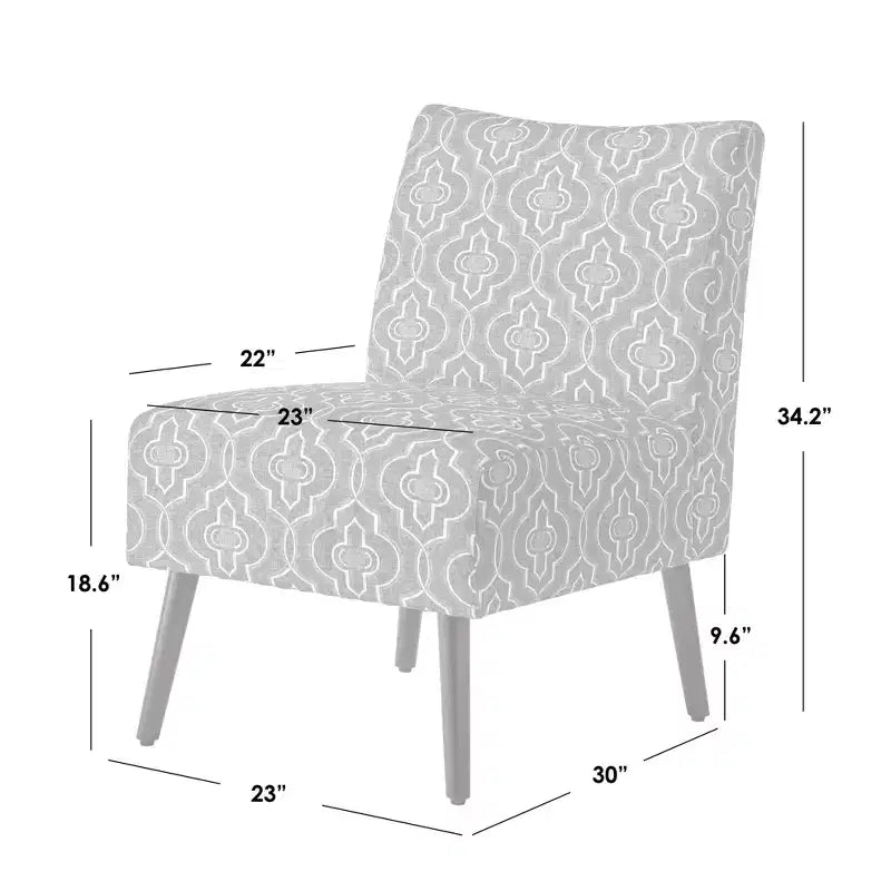 Fauteuil d'appoint sans accoudoirs en velours Petula - angelo:Home
