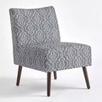 Fauteuil d'appoint sans accoudoirs en velours Petula - angelo:Home