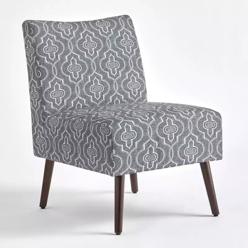 Fauteuil d'appoint sans accoudoirs en velours Petula - angelo:Home