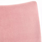 Fauteuil d'appoint sans accoudoirs en velours Petula - angelo:Home