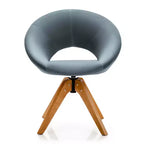 Lot de 2 chaises d'appoint pivotantes Costway, chaise de vanité moderne en velours avec pieds en bois