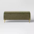 Banc de rangement rembourré Ivy Vert Sauge - Threshold
