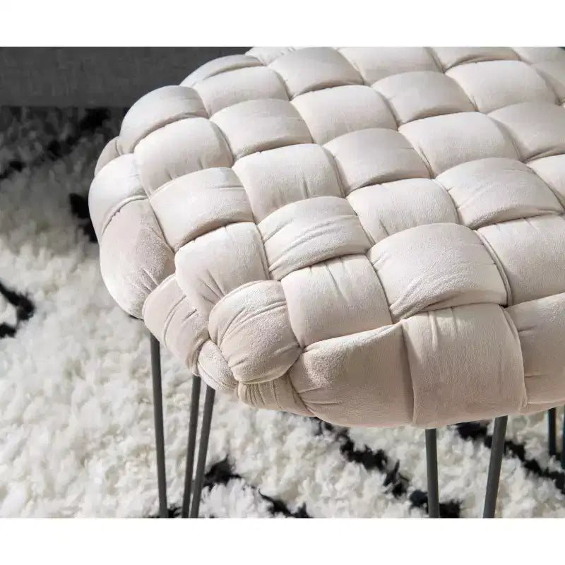 Mylie Pouf Rond - Linon