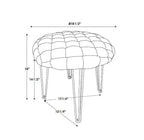Mylie Pouf Rond - Linon