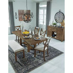 Table à manger rectangulaire extensible Moriville - Signature Design by Ashley