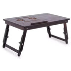 Table de lit polyvalente pour ordinateur portable Sofia + Sam avec pieds réglables - Noyer