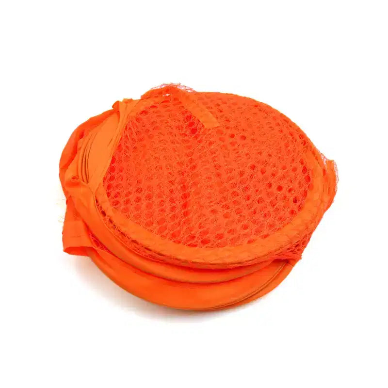 Lot de 2 sacs de rangement pliables en filet pour vêtements sales, panier à linge, organiseur orange, marque Unique Bargains
