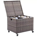 BIRDROCK HOME Rolling File Box-Storage Cabinet with Wheels-File Organizers Boxes - Home Office (Tan)