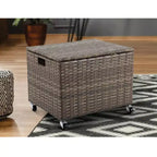 BIRDROCK HOME Classeur à roulettes – Meuble de rangement avec roues – Boîtes de rangement pour dossiers – Bureau à domicile (beige)