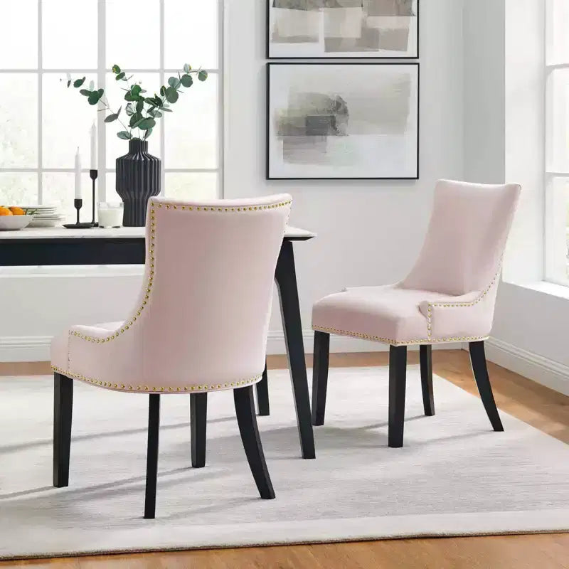Lot de 2 chaises de salle à manger en velours Marquis Performance - Modway
