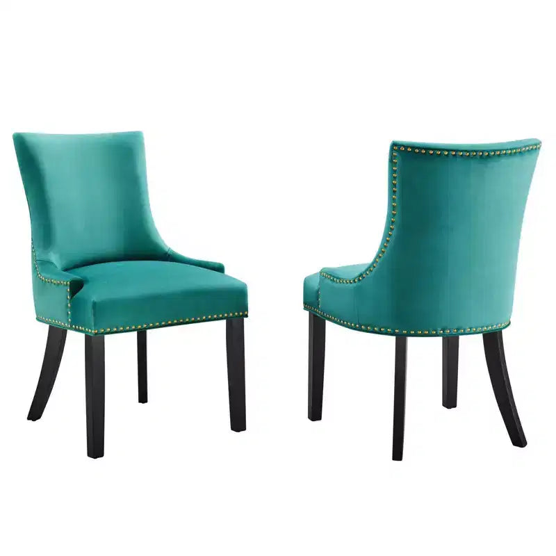 Lot de 2 chaises de salle à manger en velours Marquis Performance - Modway