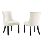 Lot de 2 chaises de salle à manger en velours Marquis Performance - Modway