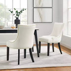 Lot de 2 chaises de salle à manger en velours Marquis Performance - Modway
