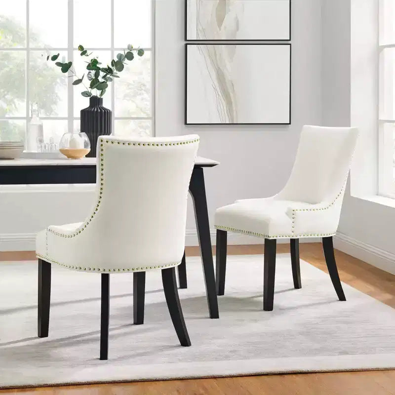 Lot de 2 chaises de salle à manger en velours Marquis Performance - Modway