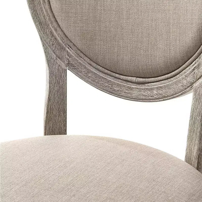 Faustine Accent Chair Tissu Tan/Finition chêne clair récupéré - Acme Furniture