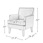 Lot de 2 fauteuils d'appoint rembourrés en bois Céladon | ART OF LIVING DESIGNS