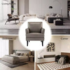 Lot de 2 fauteuils d'appoint rembourrés en bois Céladon | ART OF LIVING DESIGNS