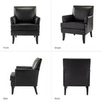 Lot de 2 fauteuils d'appoint rembourrés en bois Céladon | ART OF LIVING DESIGNS