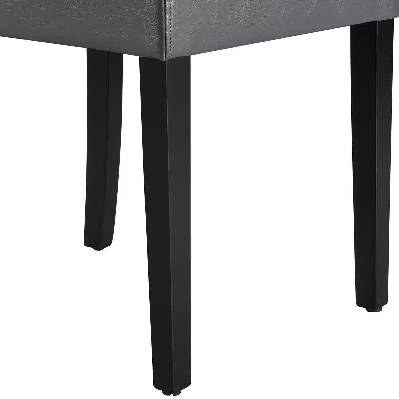 Yaheetech Lot de 4 Chaises de Salle à Manger Rembourrées à Dossier Haut avec Pieds en Bois pour Maison Restaurants