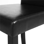Yaheetech Lot de 4 Chaises de Salle à Manger Rembourrées à Dossier Haut avec Pieds en Bois pour Maison Restaurants