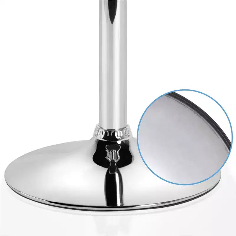 Yaheetech Lot de 2 tabourets pivotants sans accoudoirs en similicuir PU réglables avec base élargie
