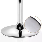 Yaheetech Lot de 2 tabourets pivotants sans accoudoirs en similicuir PU réglables avec base élargie